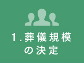 葬儀規模の決定